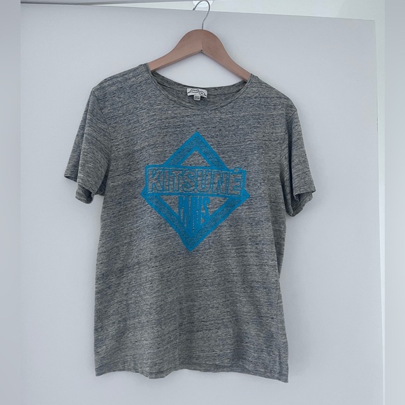 Maison Kitsuné Tee | Kitsuné Paris Print | 100% Cotton | Size Large - Picture 3 of 8